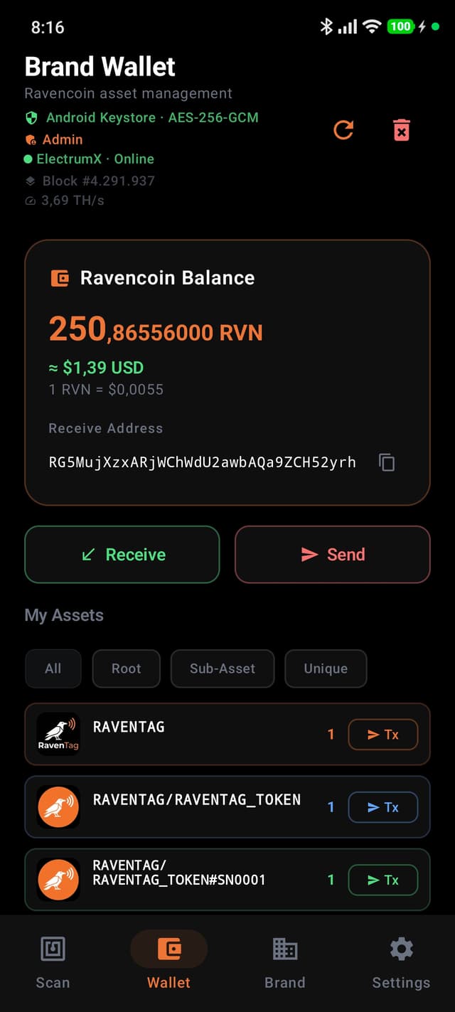 RavenTag Brand screenshot 2